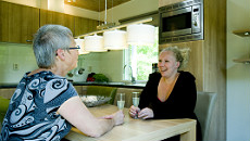 Bungalows en huurcaravans in het bos