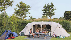 Camping auf unser Insel