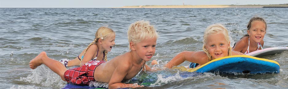 Lekker spelen in de zee