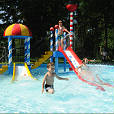 Waterspeelparadijs op RCN de Flaasbloem, Chaam, Noord-Brabant