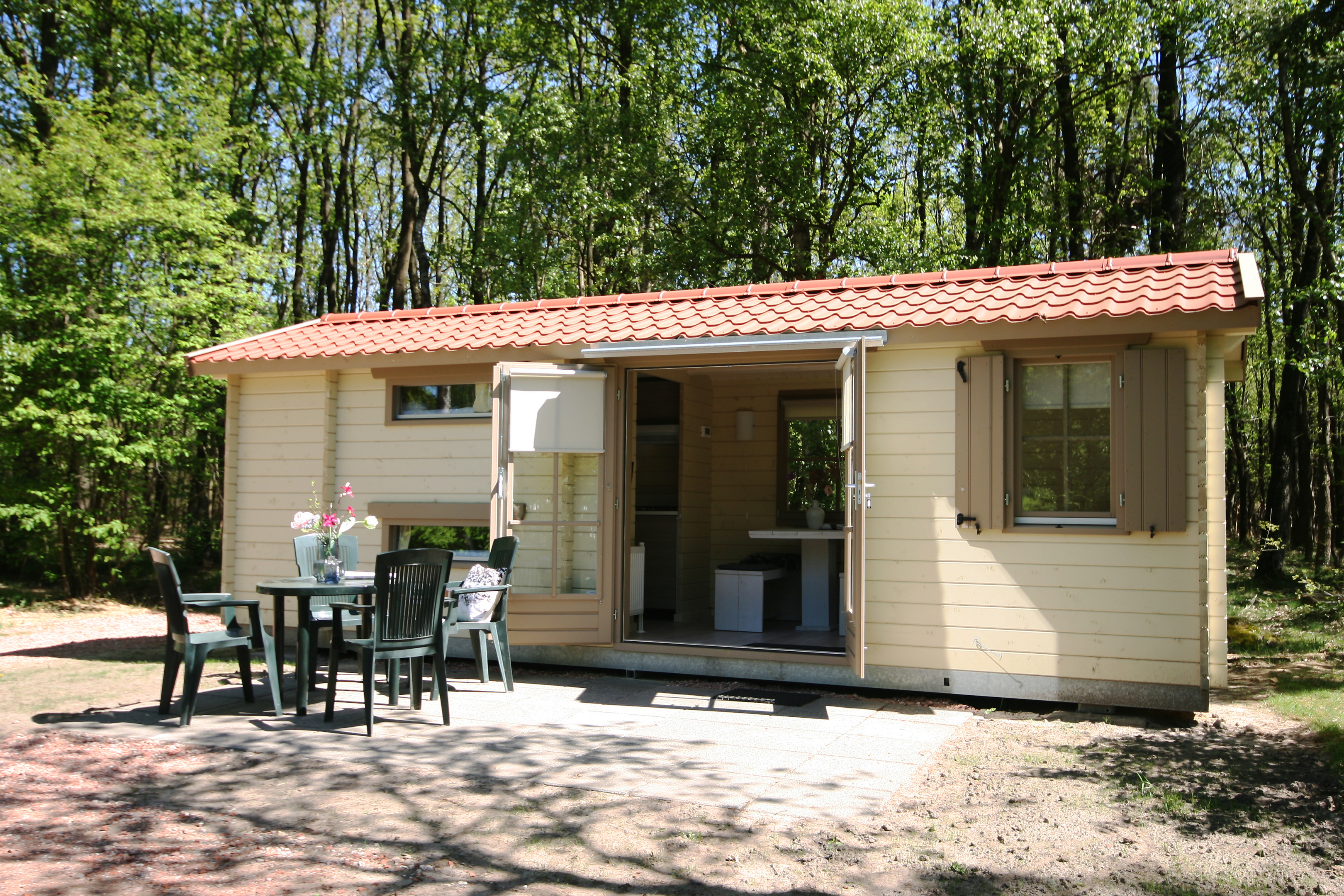 Kampeerchalet de Morgenster in Dwingeloo - Drenthe, Nederland foto 224216